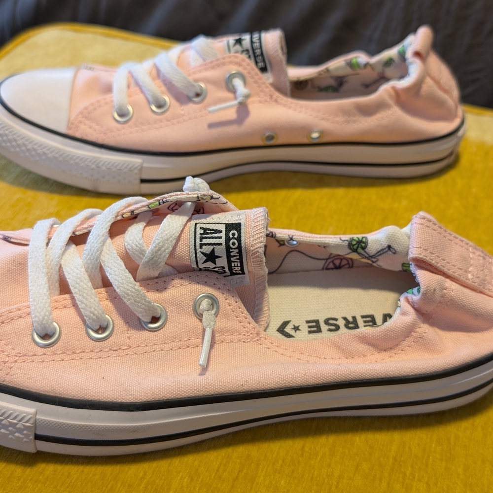 Converse Pink Lemonade Chck Taylor All-  Star Slip- In Canvas Sneakers